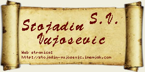 Stojadin Vujošević vizit kartica